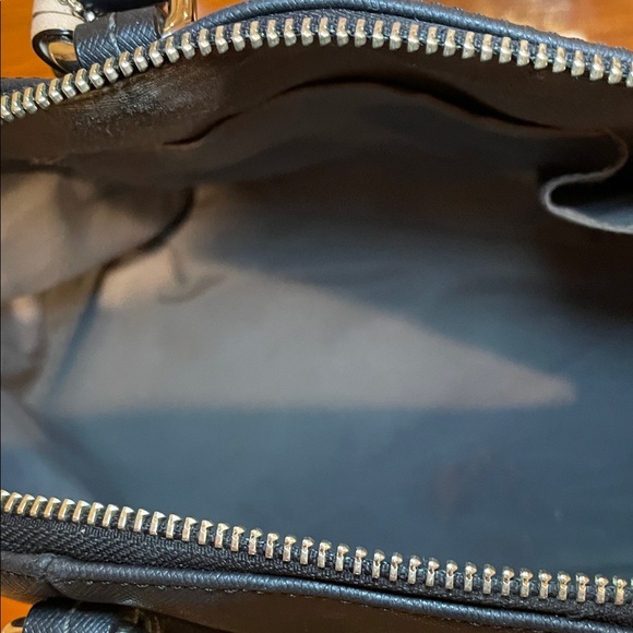 Coach Black Leather Dome Satchel - Picture 7 of 8